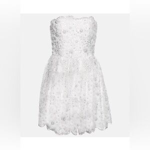 Self-Portrait Embellished Mini Dress